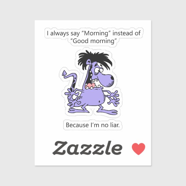 Sticker Je ne suis pas un menteur (Feuille)