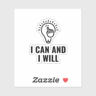 Sticker Je peux et je veux