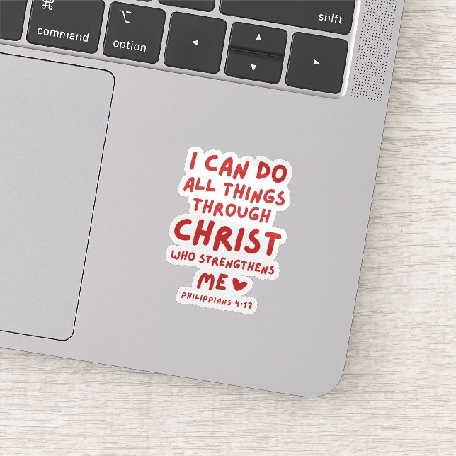 Sticker Je Peux Faire Tout Philippiens 4:13 (Détail)