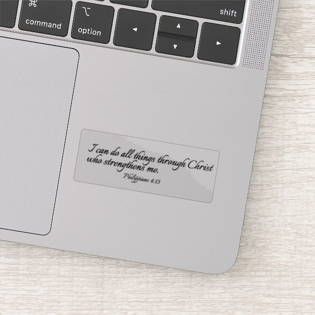 Sticker Je Peux Faire Toutes Les Choses Par Le Christ - Cl (Détail)