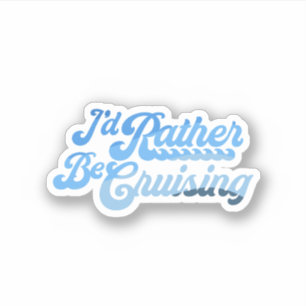 Sticker Je préfère croiser
