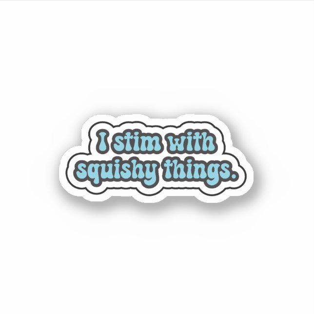 Sticker Je remue avec des choses crasantes la neurodiversi (Devant)
