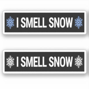 Sticker Je Sens La Neige