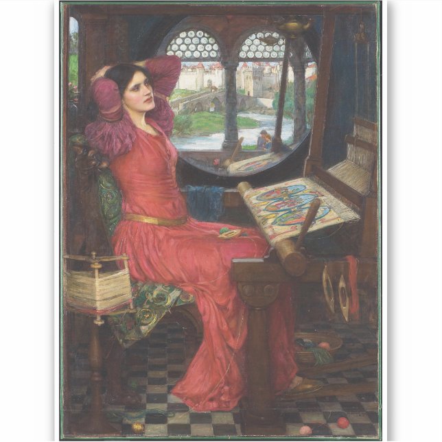 Sticker Je suis à moitié malade d'ombres - John Waterhouse (Devant)