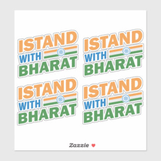 Sticker Je suis avec Bharat India