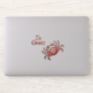 Sticker Je suis Crabby Dungeness Crab