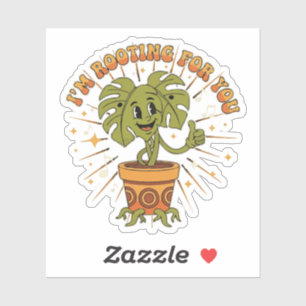 Sticker "Je Suis De Tout Cœur Avec Toi" Plante Monstera de