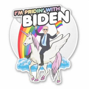 Sticker Je suis fière de Biden