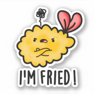 Sticker Je suis Fried Funny Tempura Sushi Pun