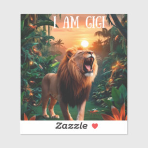 Sticker Je suis gigi arrière-grand-mère forte femme amie