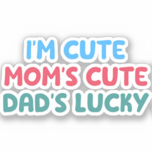 Sticker Je suis la réunion de famille chanceuse amusante d