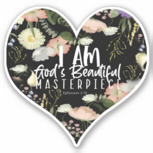 Sticker Je SUIS le magnifique chef-d'oeuvre de Dieu Sticke