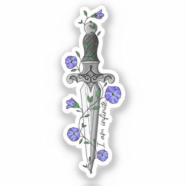 Sticker Je suis le poignard Infinite Fourth Wing (Recto)