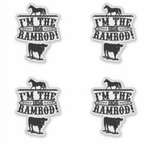 Sticker Je suis le Ramrod 1856 Horse & Cattle