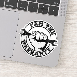 Sticker Je suis l'Humour de garantie Diesel Mechanic Garan