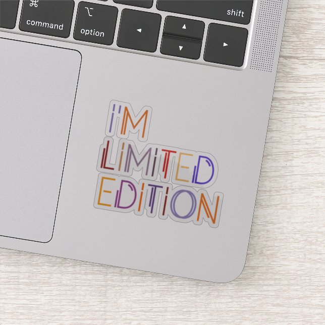 Sticker Je suis Limited Edition Colorful Inspirational dir (Détail)