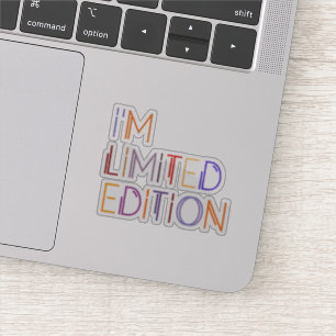Sticker Je suis Limited Edition Inspirational Colorful Dis