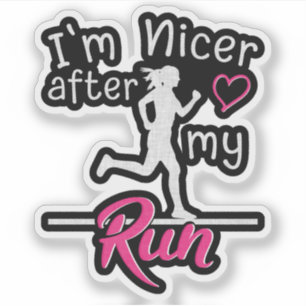 Sticker Je Suis Plus Gentille Après Mon Course Drôle