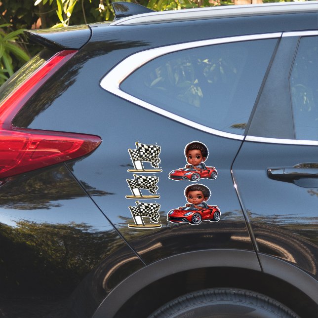 Sticker Je suis prêt à courir (Coté voiture)