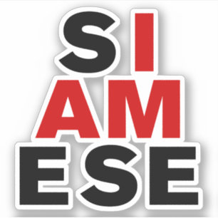 STICKER JE SUIS SIAMESE