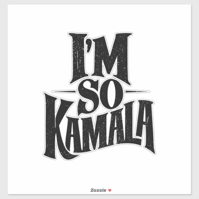 Sticker Je suis tellement Kamala Brat Green Meme  (Feuille)