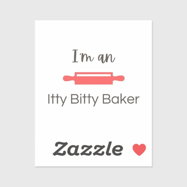 Sticker Je suis un Bitty Baker (Feuille)