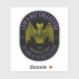 Sticker Je suis un collectionneur de chauves-souris