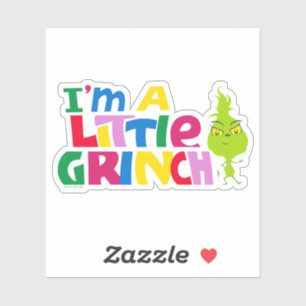 Sticker Je suis un petit Grinch Graphique Coloré