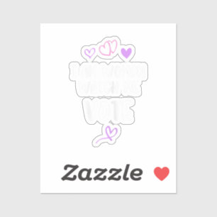 Sticker Je Suis Une Femme Qui Me Regarde Voter