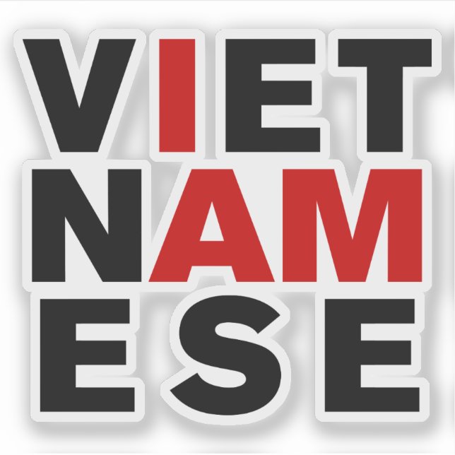 STICKER JE SUIS VIETNAMAIS (Devant)