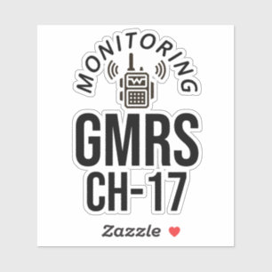 Sticker Je surveille le canal 17 du SRMG