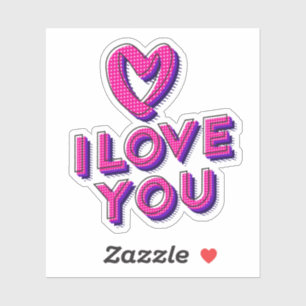 Sticker Je t'aime. 