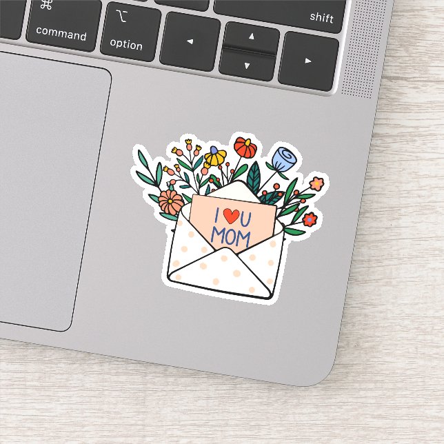 Sticker Je t'aime maman (Détail)