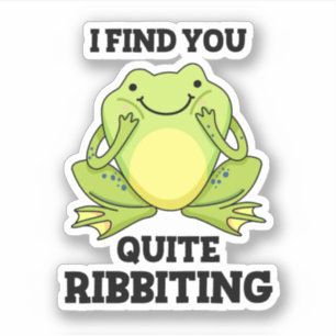 Sticker Je Te Trouve Assez Ribbiant Funny Frog Pun