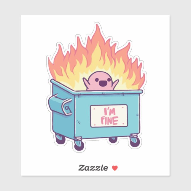 Sticker Je vais bien. (Feuille)