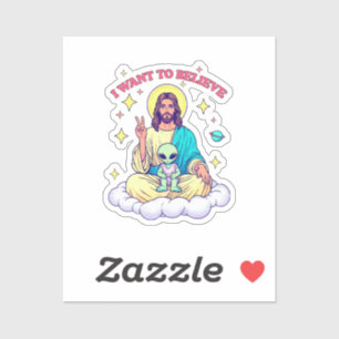Sticker Je veux croire