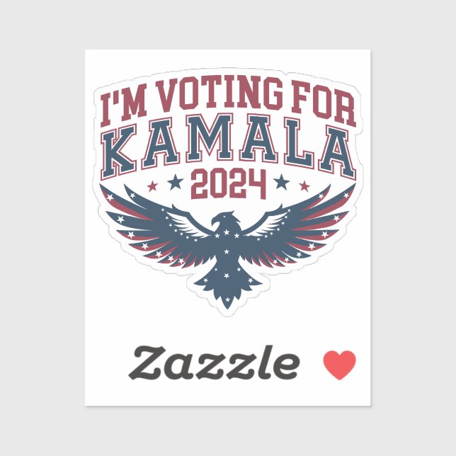Sticker Je vote pour Kamala 2024 (Feuille)
