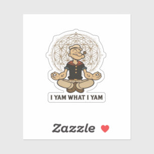 Sticker Je Yam What I Yam Mème Citation