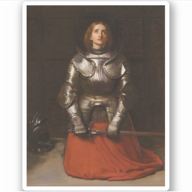 Sticker Jeanne d'Arc c. 1865 par John Everett Millais (Devant)