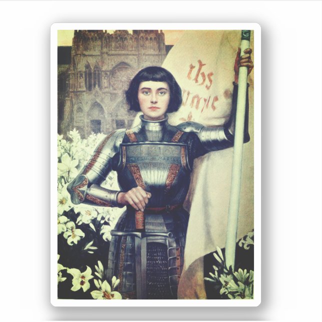 Sticker Jeanne d'Arc (illustration Albert Lynch) (Devant)