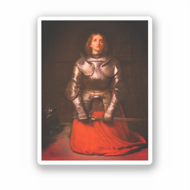 Sticker Jeanne d'Arc par John Everett Millais (Recto)