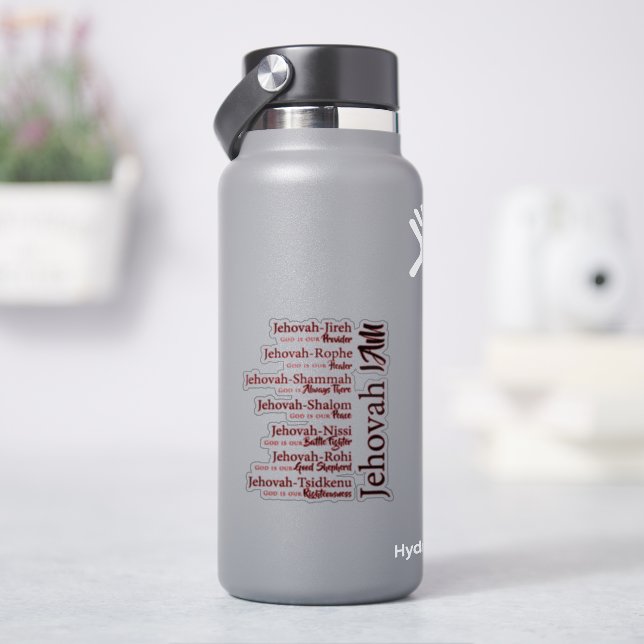 Sticker Jéhovah nomme  (HydroFlask)