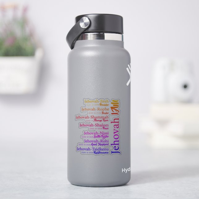 Sticker Jéhovah nomme  (HydroFlask)