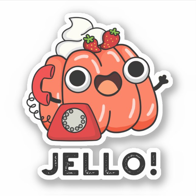 Sticker Jello Funny Jello Sur Téléphone Pun (Devant)