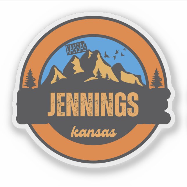 Sticker Jennings, Kansas (Devant)