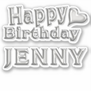 Sticker Jenny Happy Birthday