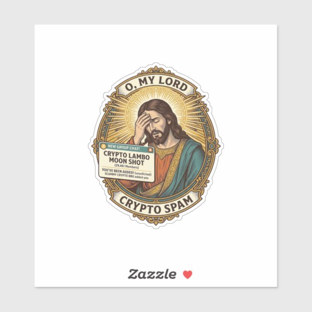 Sticker Jésus a ajouté un spam Crypto Groupe de discussion (Feuille)