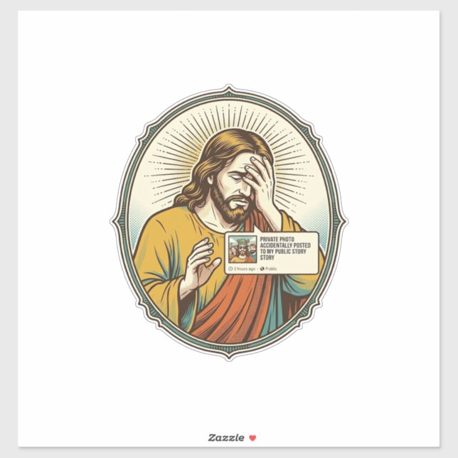 Sticker Jésus ajouté à l'histoire au lieu d'un message dir (Feuille)
