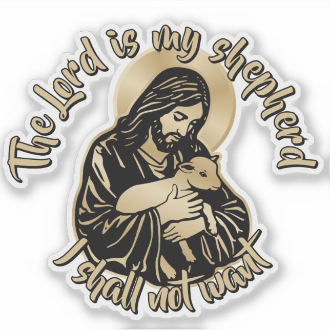 Sticker Jésus Berger Attentionné (Devant)