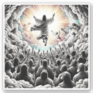 Sticker Jésus Christ Le Rapace Art Religieux Chrétien